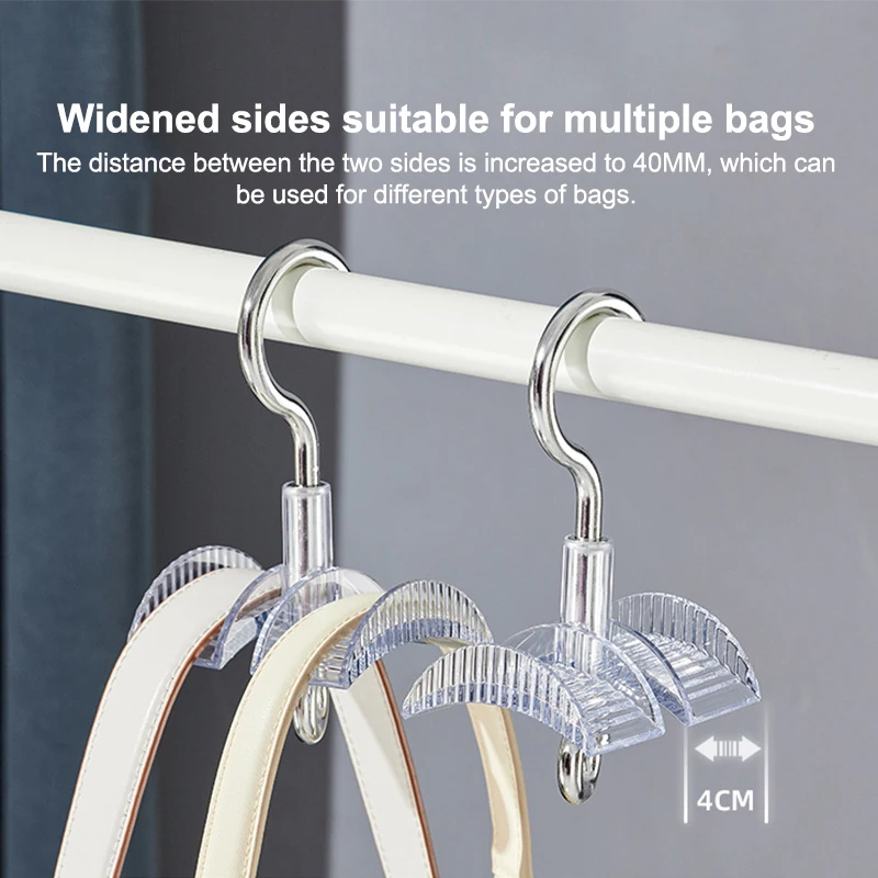 

360 Rotating Multifunctional Hanger Punch Free Bag Scarf Coat Hook Household Wardrobe Storage Organizer