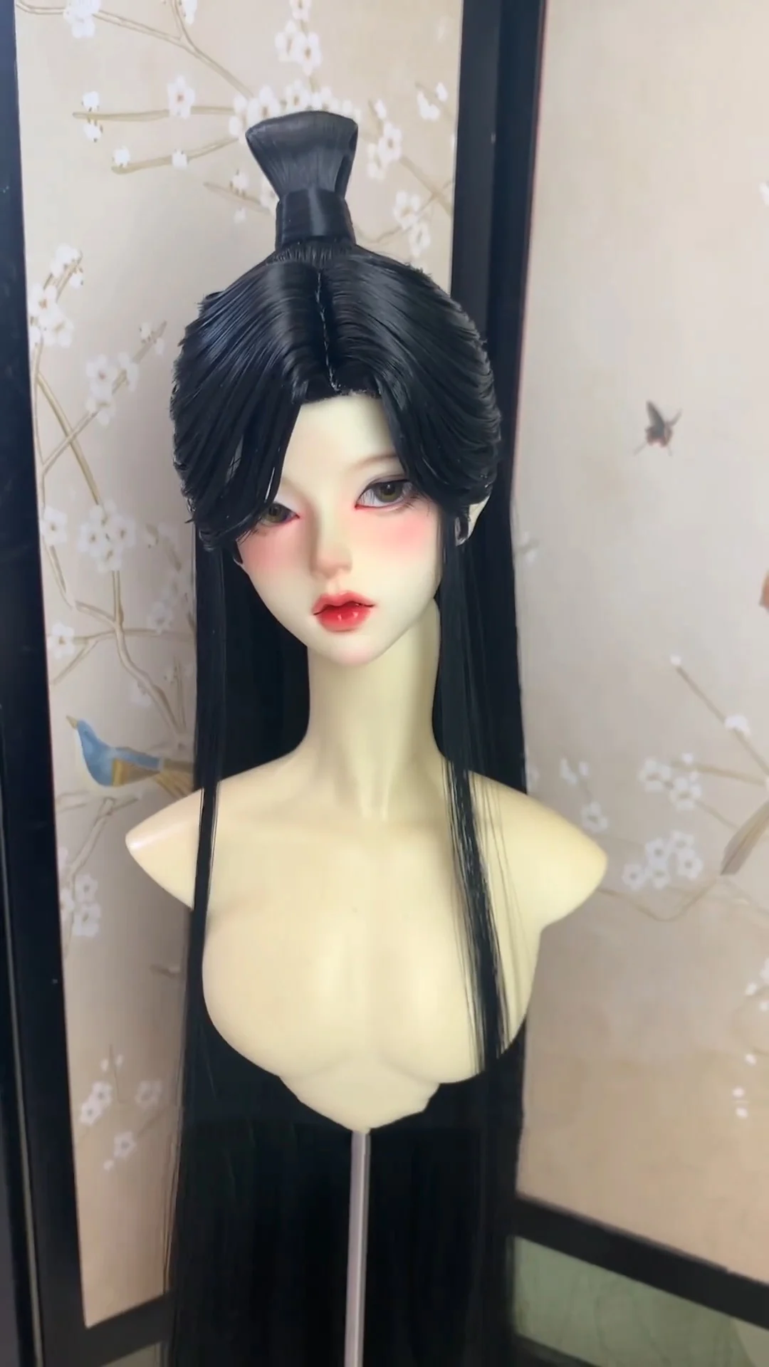 1/4 1/3 BJD Ancient Costume Wig Hanfu Long Hair Retro Samurai Wigs For BJD/SD MSD SD13 Girl SSDF ID75 Doll Accessories C2301