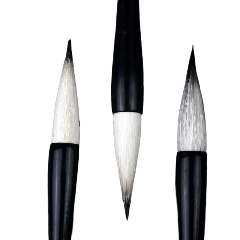 small-regular-script-woolen-purple-rabbit-hair-calligraphy-brush-set-triditional-chinese-painting-outline-brush-fine-liner-pen