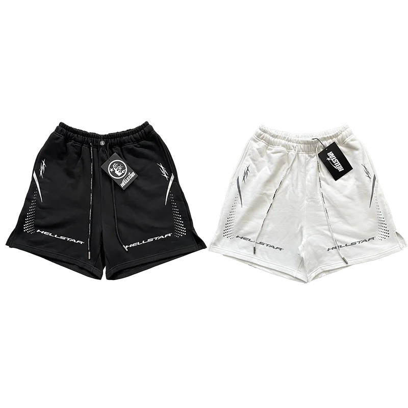Casual Men's Sports Flame Shorts Straight Leg Cotton Pants Leisure Travel Wear Autumn Winter Season mid Waist Button Fly