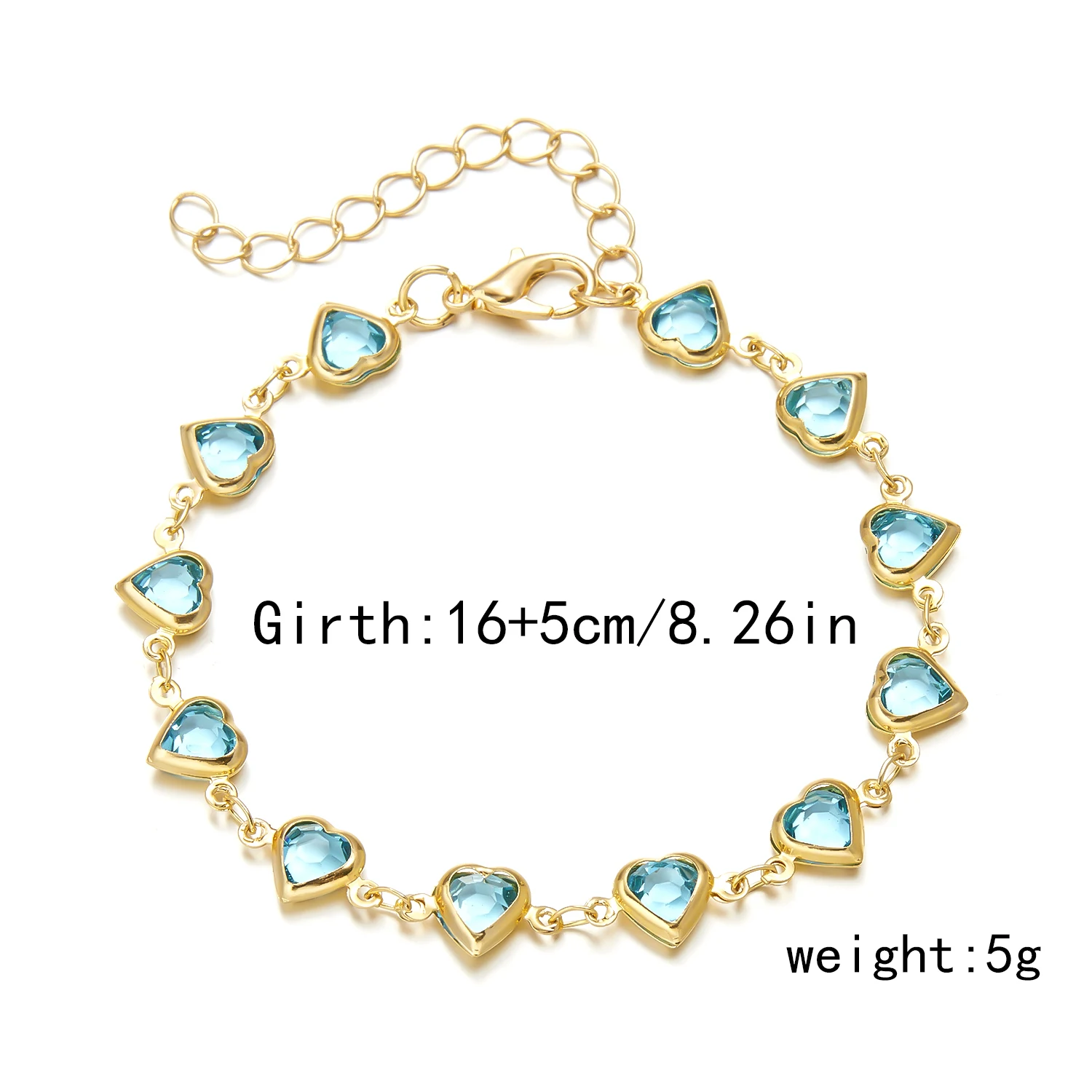 Elegant Colorful Love Heart Link Chain Bracelets For Women Girls New Fashion Butterfly Star Beaded Pendant Bracelet Wristbands