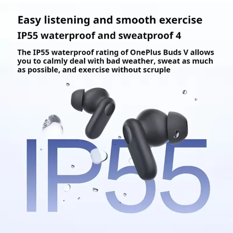 Original OPPO OnePlus Buds V AI Noise Cancelling Bluetooth 5.3 Earbuds, HiFi Sound, Dual Mic, TWS, New/Open Box.