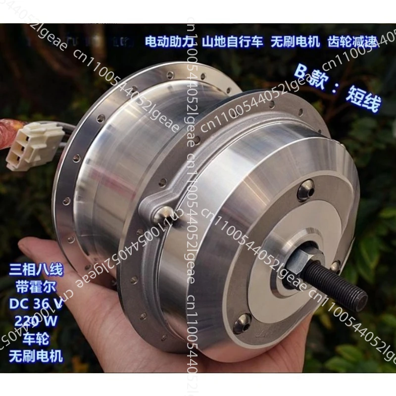 Electric Assisted Mountain Bike, DC Brushless Wheel Motor, One-way Clutch Gear Reduction Motor