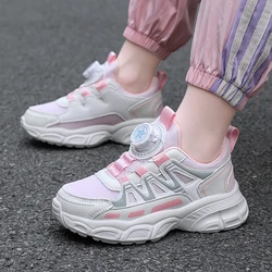 Scarpe da corsa leggere in rete per bambini All Seasons Soft Buffer Boy Girl Flat Sports Walking Casual Teenage Tennis Jogging Basket Sneakers