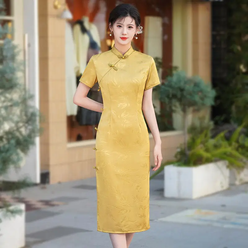 New Chinese Style Suzhou Long Cheongsam Improved Young Style 2026 New Women's High-end Summer Qipao view 3