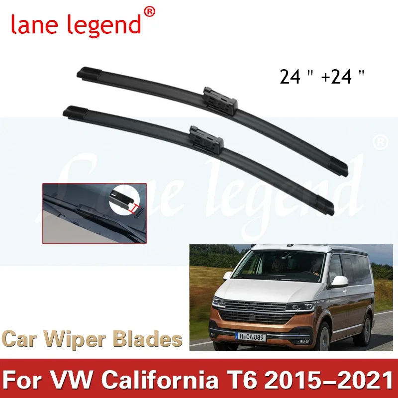 

Car Wiper Blades For Volkswagen VW California T6 2015-2018 2019 2020 2021 Front Windscreen Wiper Blade Brushes Cutter