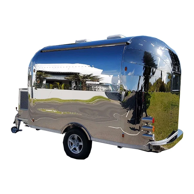 Mobile Hot Dog and Snack Van with Compact Kitchen Setup, Suitable for Festivals and Urban Areas