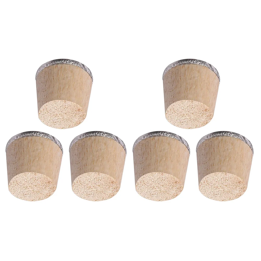 6 Pcs Wooden Jug Stopper Thermal Carafe Drink Bottle Cap for Insulated Water Jug Kettle Bottles Sealing Function Easy Use