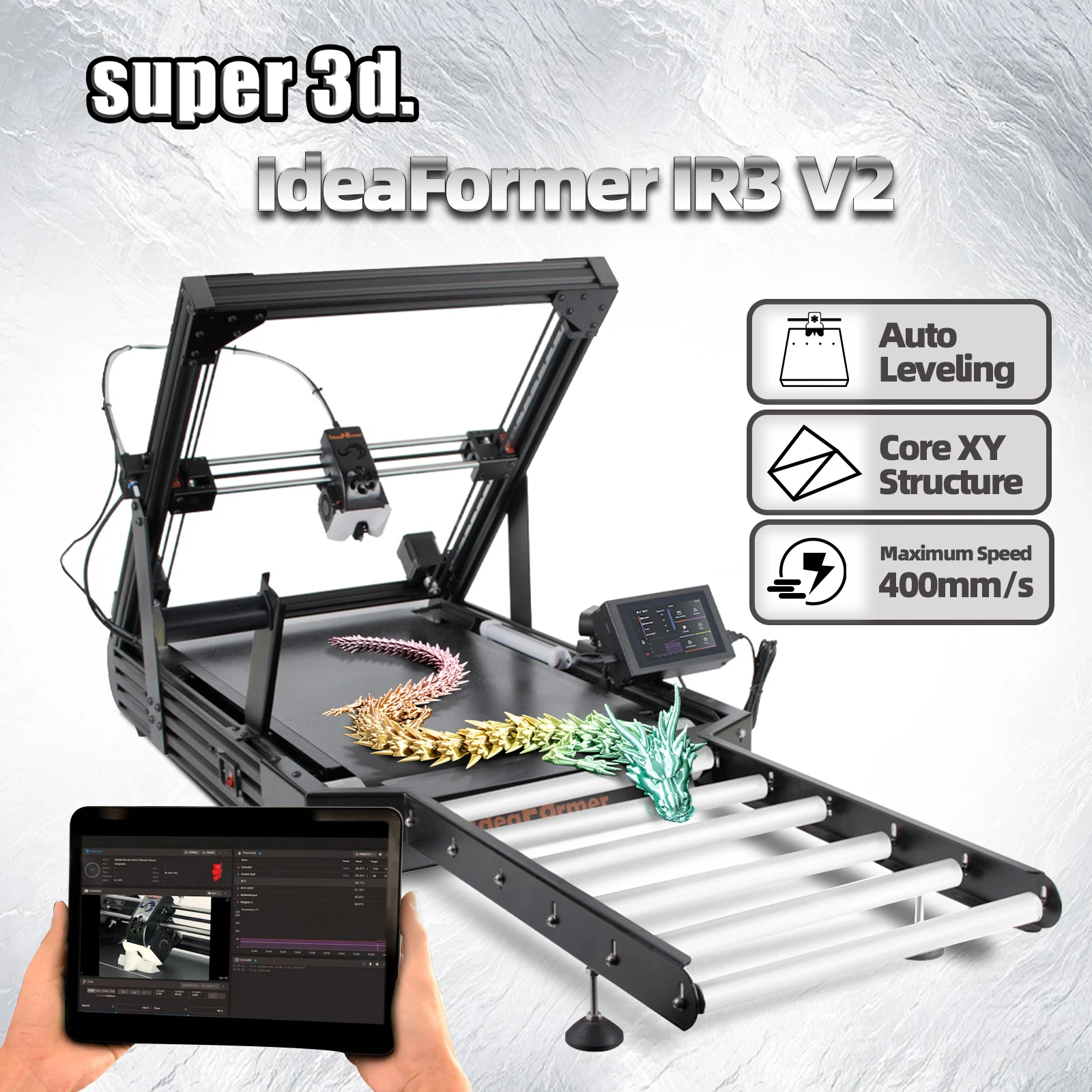 3D Printing Klipper - Stampante 3D FDM IdeaFormer IR3, Stampa