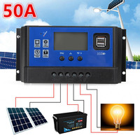 50A 12V 24V Waterproof Solar Generator Charge Controller Wind Power Generator Regulator Windmill Controller