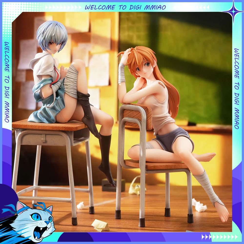 Anime Asuka Langley Soryu Figure Ayanami Rei Action Figures Pvc High-quality Version Doll Decoran Statue Collect Model Toy Gift