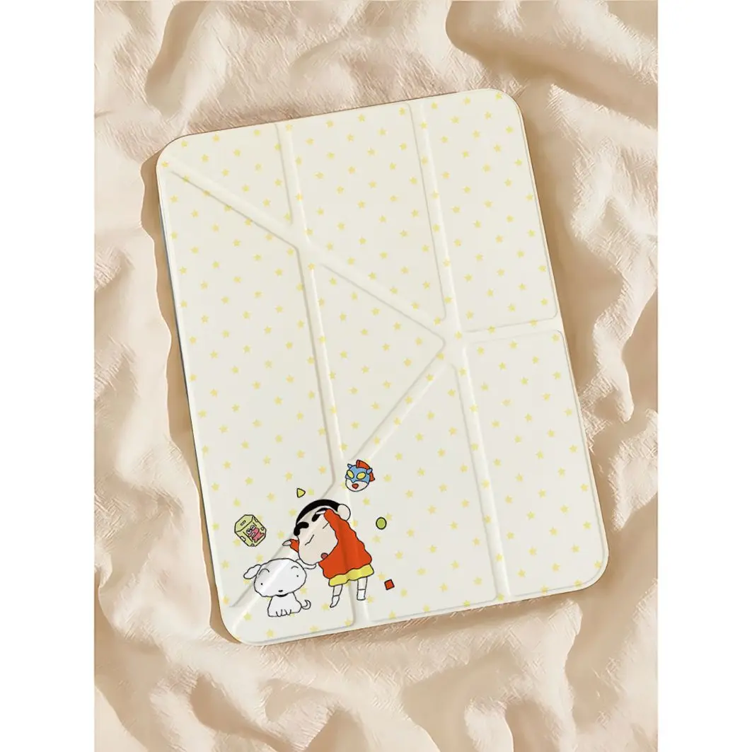 Full Screen Star Y2K Case For iPad Air 11 Case 10th 11th A16 9th Cover iPad Pro 11 4 5 10.9in 12.9 M2 M3 M4 Mini 7 Pencil Holder