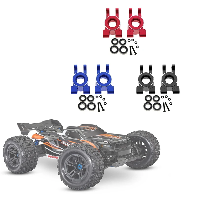 Aluminium Achter Stub As Dragers Met Lager 9552 Voor 1/8 Traxxas Sledge 95076-4 RC Auto Upgrades onderdelen