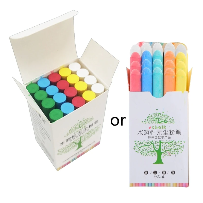 Outdoor Street Chalk Dust Solid Water Chalk Set Practical Jumbos Chalk Jumbos Chalk for Kids Drawing Graffitis 24BB