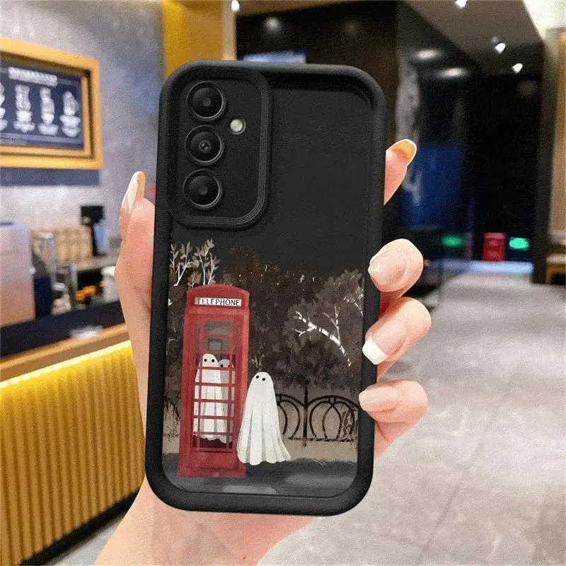 Little Ghost Phone Case for Galaxy A15 A72 A52 4G 5G A25 A35 A55 A51 A73 A52s A53 A54 5G A71 4G