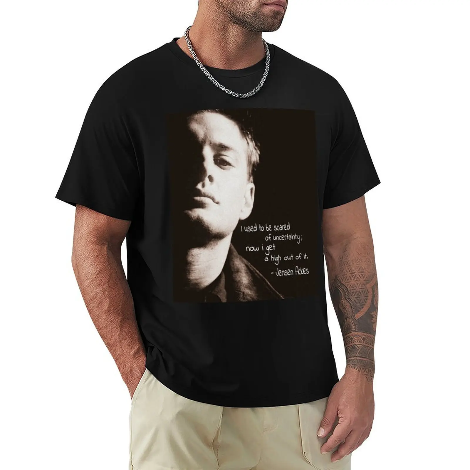 

Jensen Ackles T-Shirt anime shirt summer clothes plain black t shirts men