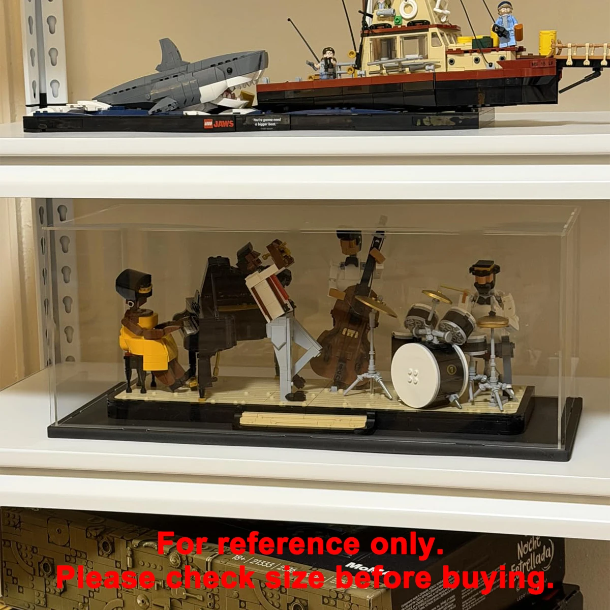 1:8 Acryl-Vitrine Geeignet für LEGO-Automodelle, Figuren, Autos und Sammlerstücke Aufbewahrungs-Vitrinen – Detail 8
