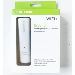 PIX-LINK Portable LV-UE03 300Mbps USB Network Wi-Fi Repeater/AP Wi-fi Repeater Booster Wireless Extender Signal Amplifier