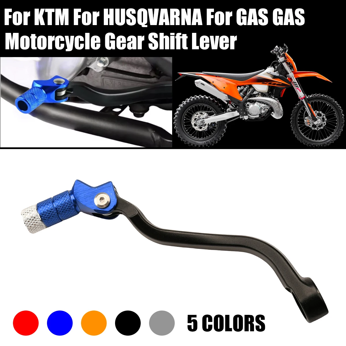 

Motocross CNC Gear Shifter Shift Lever For Husqvarna TE FE TC FC TX FX 250 I For KTM SX SX-F EXC EXC-F XC XC-W XCF XCFW 125-500