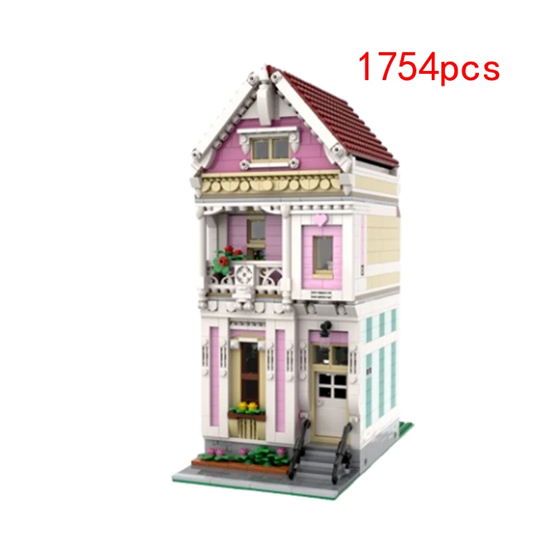 

Spot MOC-69556 Строительные блоки для дома, креативная сборка, 1754 шт., образовательная головоломка, подарок, игрушка, модель, орнамент