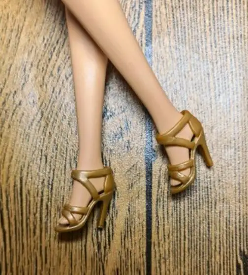 High Heels Puppe flache Füße Schuhe weiße Stiefel Geschenke Zubehör für Ihre 1/6 Barb Puppen TpQ88 – Detail 28