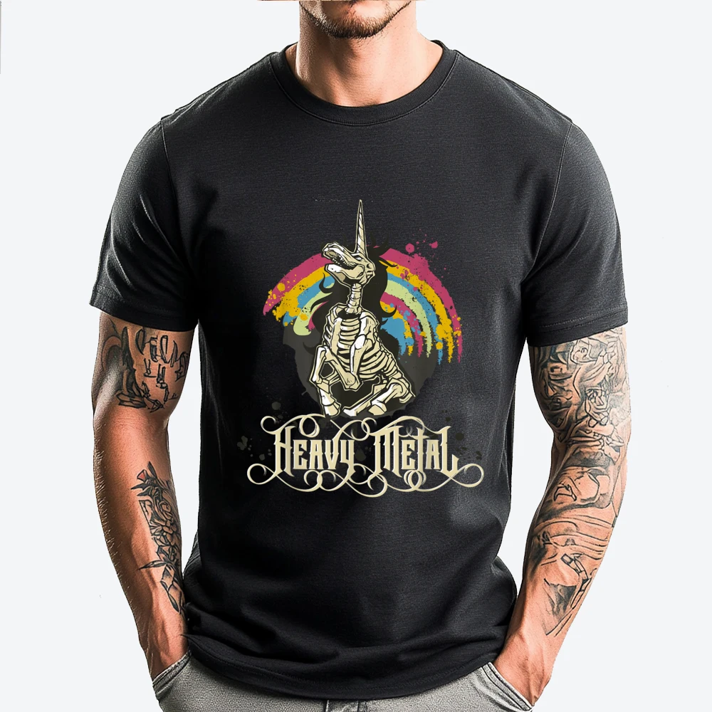 

Gothic Skeleton Skull Big And Tall T Shirts Classic Camisetas Luxury Clothing Breathable Printed T-Shirt