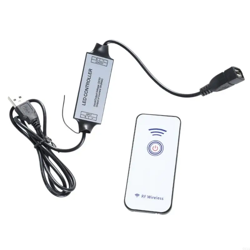 Q84A USB 5V 40W Interruptores alimentación con remoto inalámbrico, adaptador controlador RF 433MHz para lámpara, y más
