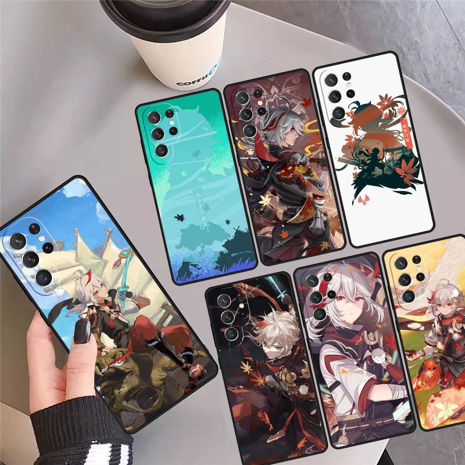 

Kazuha Genshin Impact Phone Case Cover Coque For Samsung Galaxy S24 S25 Ultra S23 S22 Plus S21 FE S20 Note 10 20 Pro