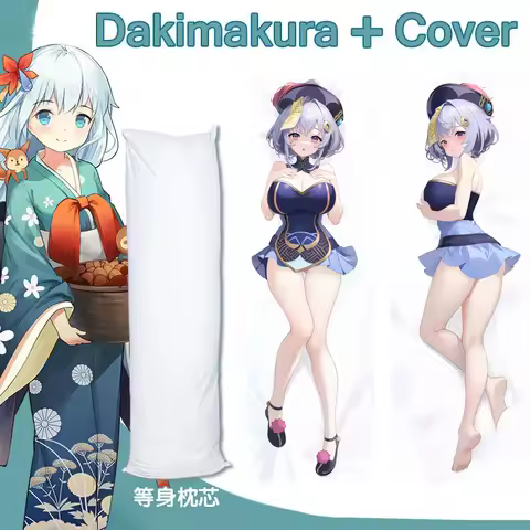 Game Genshin Impact Qiqi Anime Dakimakura with Pillowcase 2-Side Body Pillow Hug Bed Pillow Otaku Sleeping Long Pillow Cushion