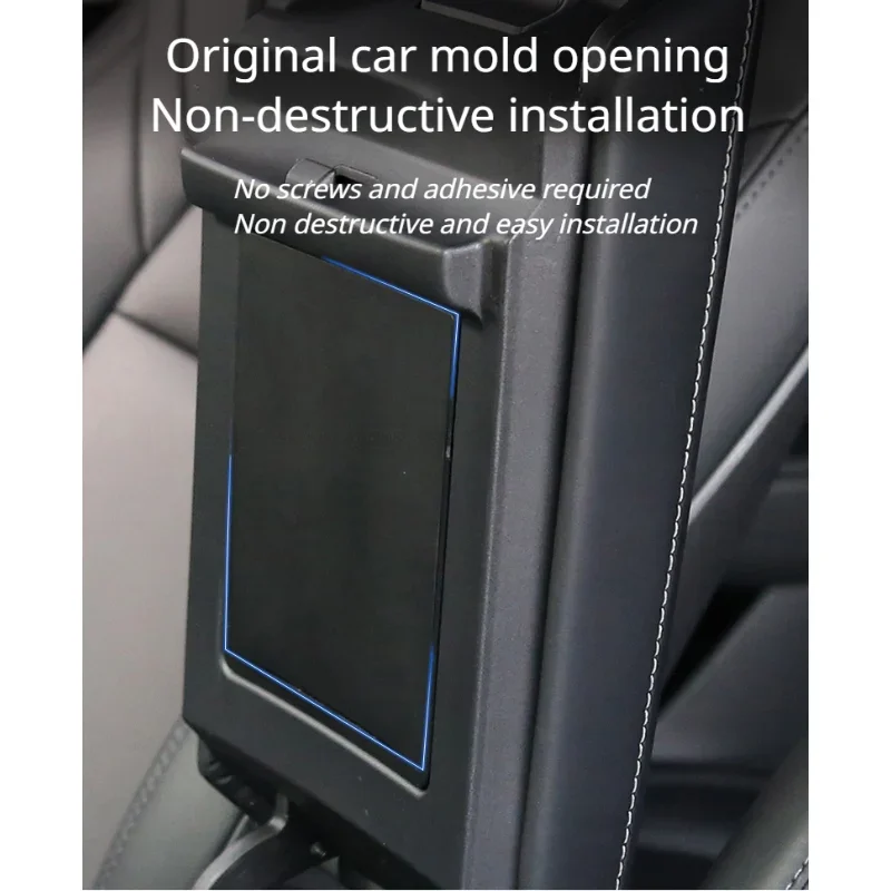 Armrest Hidden Storage Box For Tesla Model Y 3 Central Control Privacy Box Press Modification Interior Accessories for modely