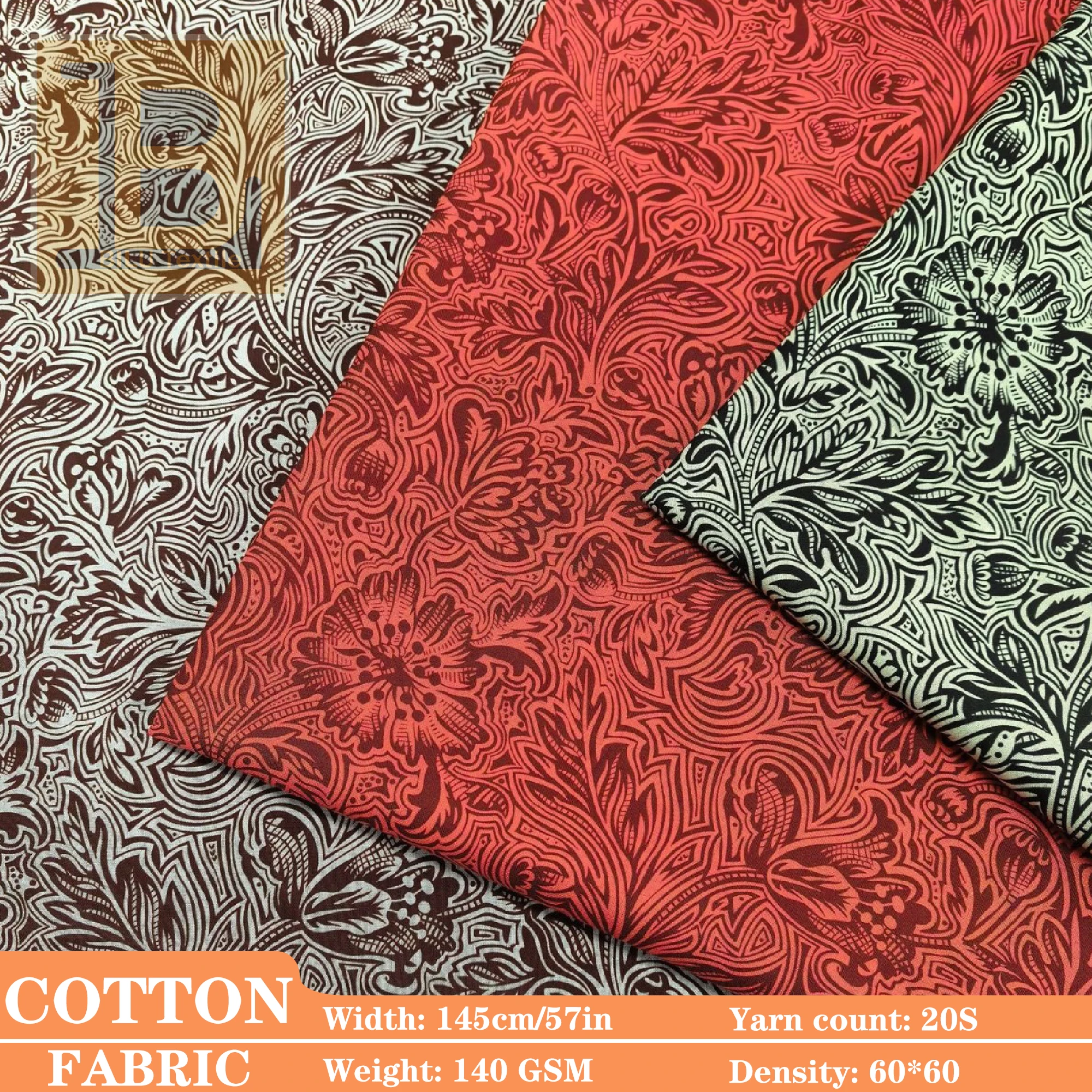 

100% хлопчатобумажная поплиновая ткань, длинноволокнистая хлопковая ткань с цветочным принтом 20 s Like Liberty для классических рубашек, дизайнерская ткань для шитья своими руками