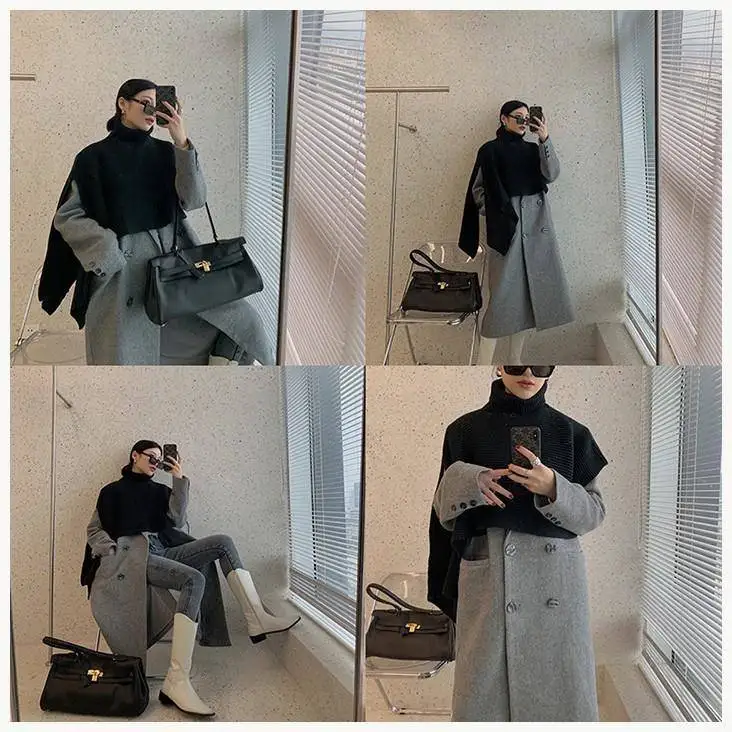 

Warm Autumn Winter Shoulder Wrap Women's Split Cowl Neck Irregular Dongda Gate Best Selling Outerwear Small Jade Scarf