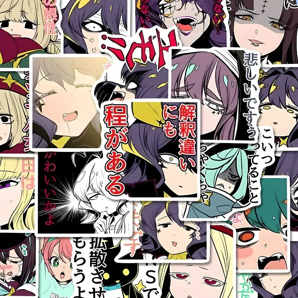 Pegatinas de Magia Baiser Mahou Shoujo Ni Akogarete, pegatina de Anime, bonita funda para teléfono portátil, decoración, suministros escolares, papelería para estudiantes