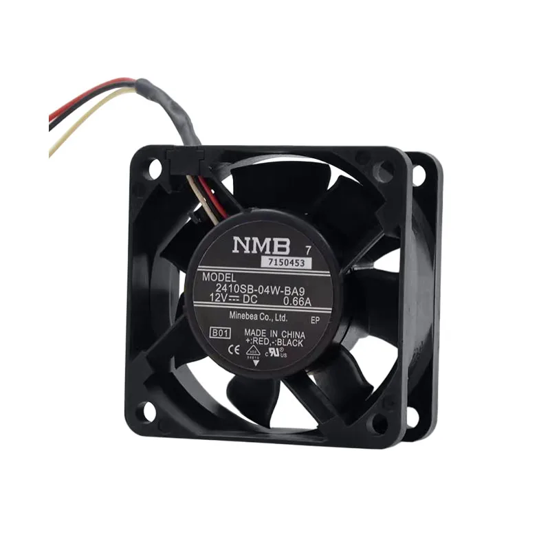 BARU ASLI 2410SB-04W-BA9 12V 0.66A 6025 60x60x25mm KIPAS PENDINGIN RADIATOR