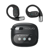 KOUO Auriculares Bluetooth abiertos 164 idiomas Auriculares con traductor en tiempo real Auriculares inalámbricos para viajes Aprendizaje Deportes Juegos