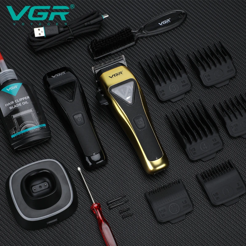 

VGR Hair Clipper Cordless Hair Trimmer Electric Hair Cutting Machine Barber Vector Motor Haircut 9000 RPM Trimmer for Men V-015