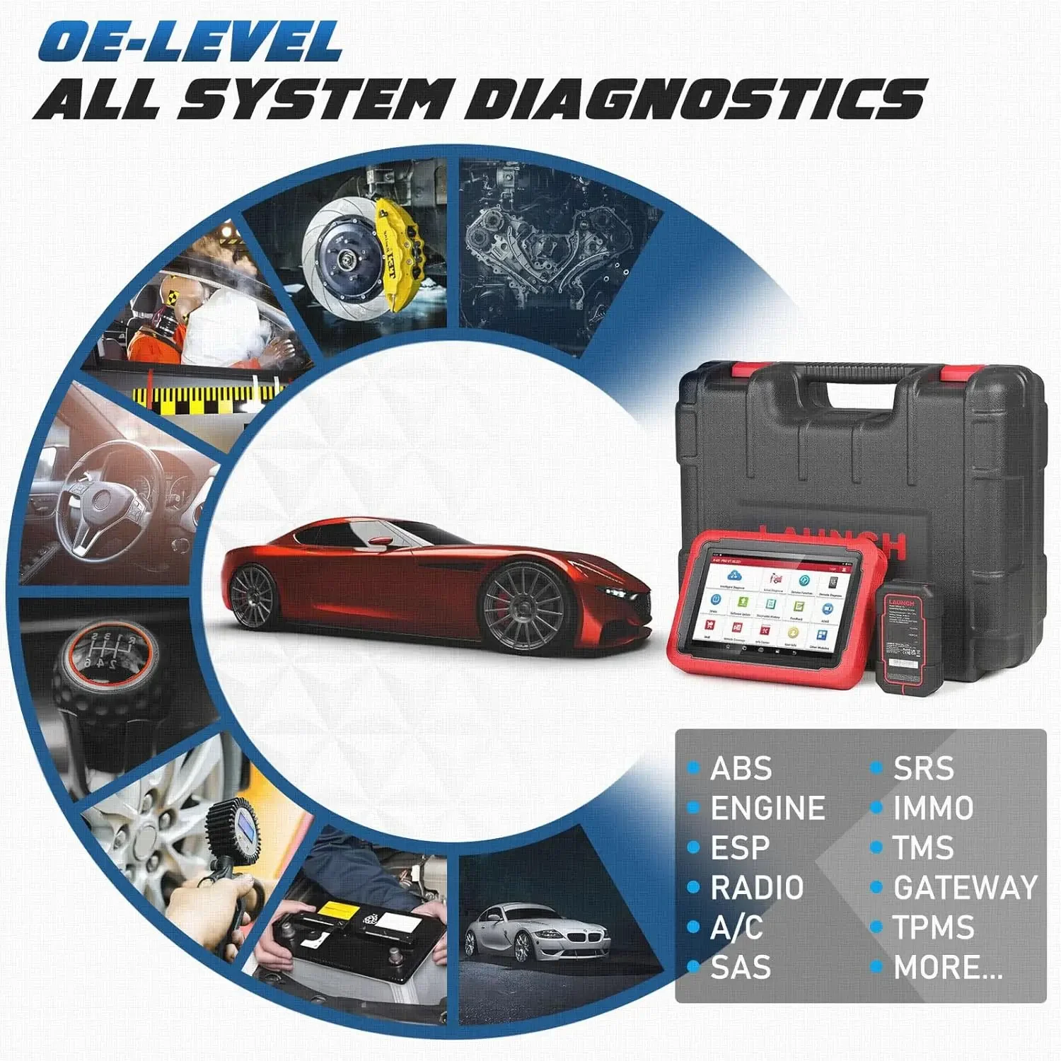 LANCERING Universele Auto Scanner X431 PROS V5.0 Auto Fout Reparatie Bluetooth WIFI Diagnostic Tool Scanner Auto Apparatuur