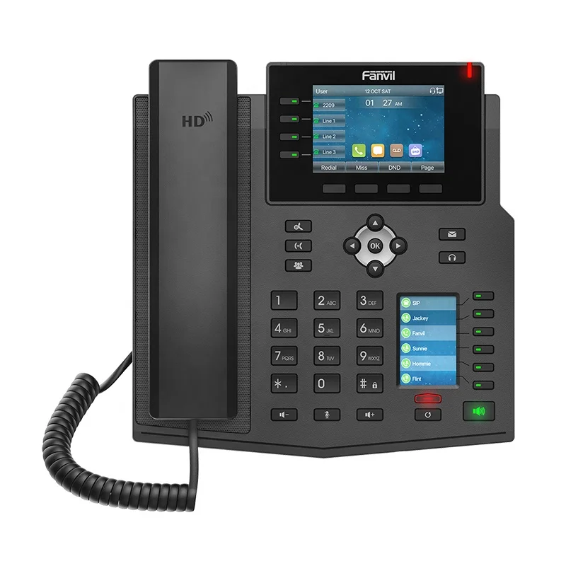 Fanvil Sip Phone X5U Conference Voice China Skyline Ip Phone Color Screen Desk Phone For Hotel Best price