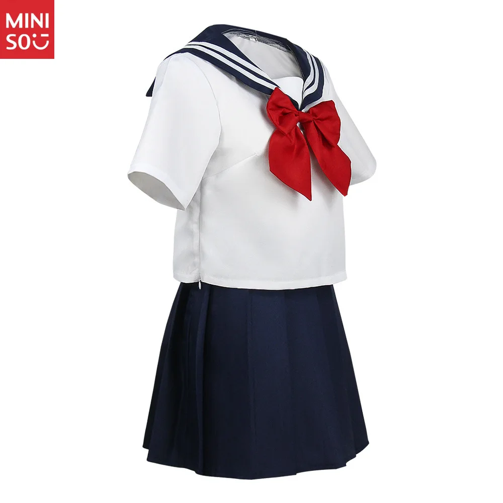 تنورة موحدة JK على الطراز المدرسي الياباني من Miniso، مجموعة كلاسيكية للخريف والشتاء للنساء