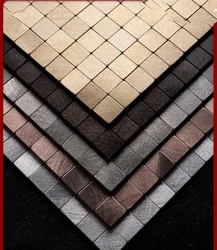 European Style Metal Mosaic Tile, Small Particle, Self-Adhesive Background Wall, Aluminum Plastic Board, Waterproof