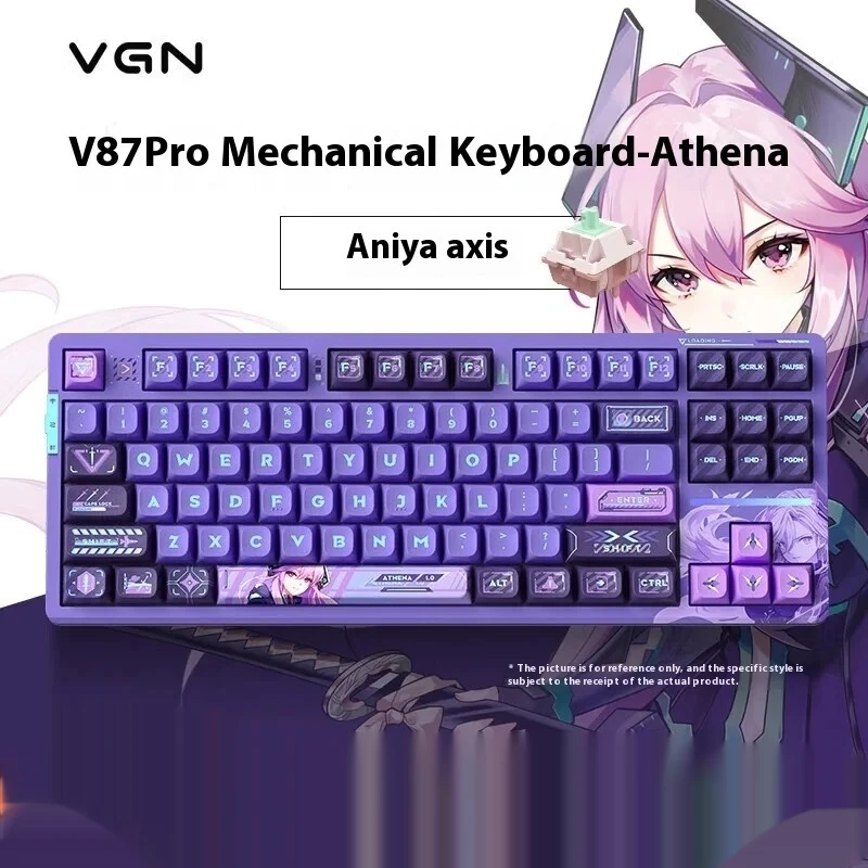 

VGN V87 Pro Wired/Wireless/Bluetooth three-mode custom mechanical keyboard gasket structure full key hot swap e-sports Office