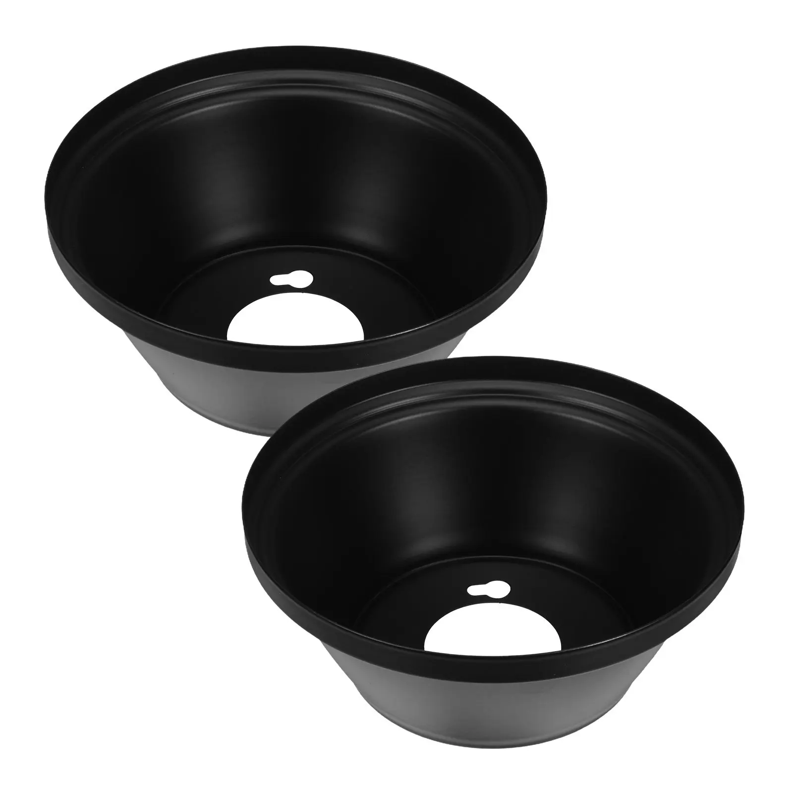 

2Pcs Ceiling Fan Canopy Bottom Cover Plate Elegant Universal Mounting Bracket for Pendant Fan Fixture Light Diffusion Decorative
