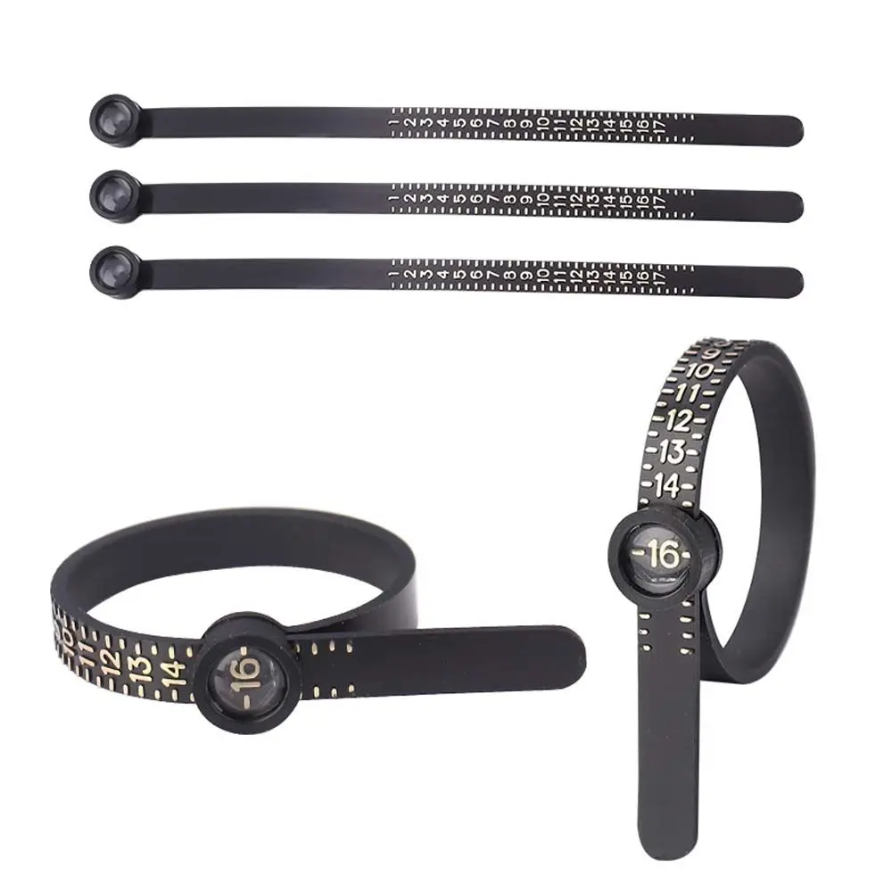 Portable Ring Ruler Ring Measurer Finger Size Tester Ring Sizing Tool Measurement Belt Finger Size Coil Ring Sizer Finger Gauge