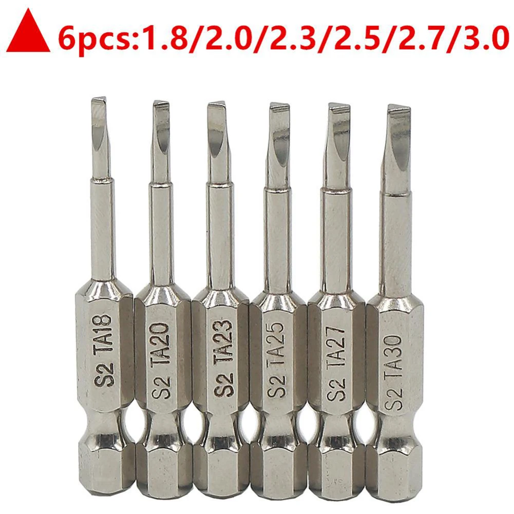 

6pcs Magnetic Triangle Security Screwdriver Bits Alloy Steel 1/4 Inch Hex Shank Home DIY Repair Hand Tool Accessories