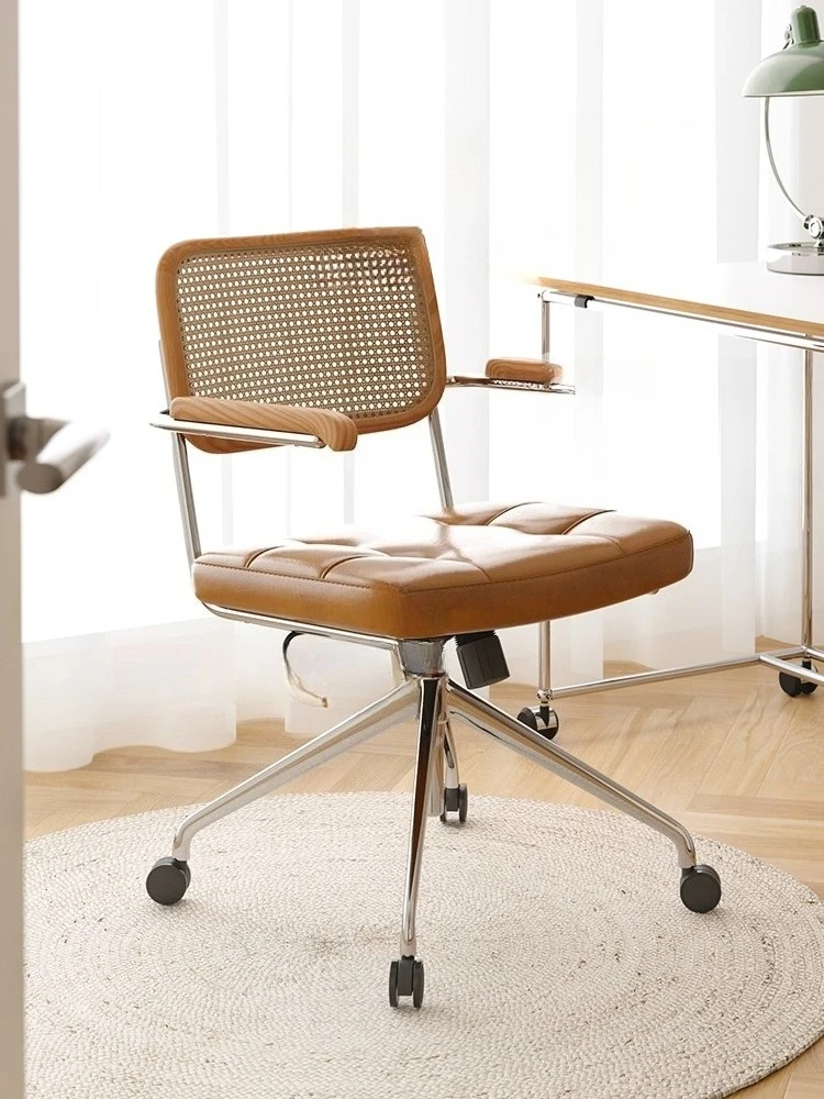 كرسي كمبيوتر مكتبي من العصور الوسطى، كرسي دوار مريح للرفع، مسند ظهر منزلي، كرسي دراسة لغرفة النوم #3