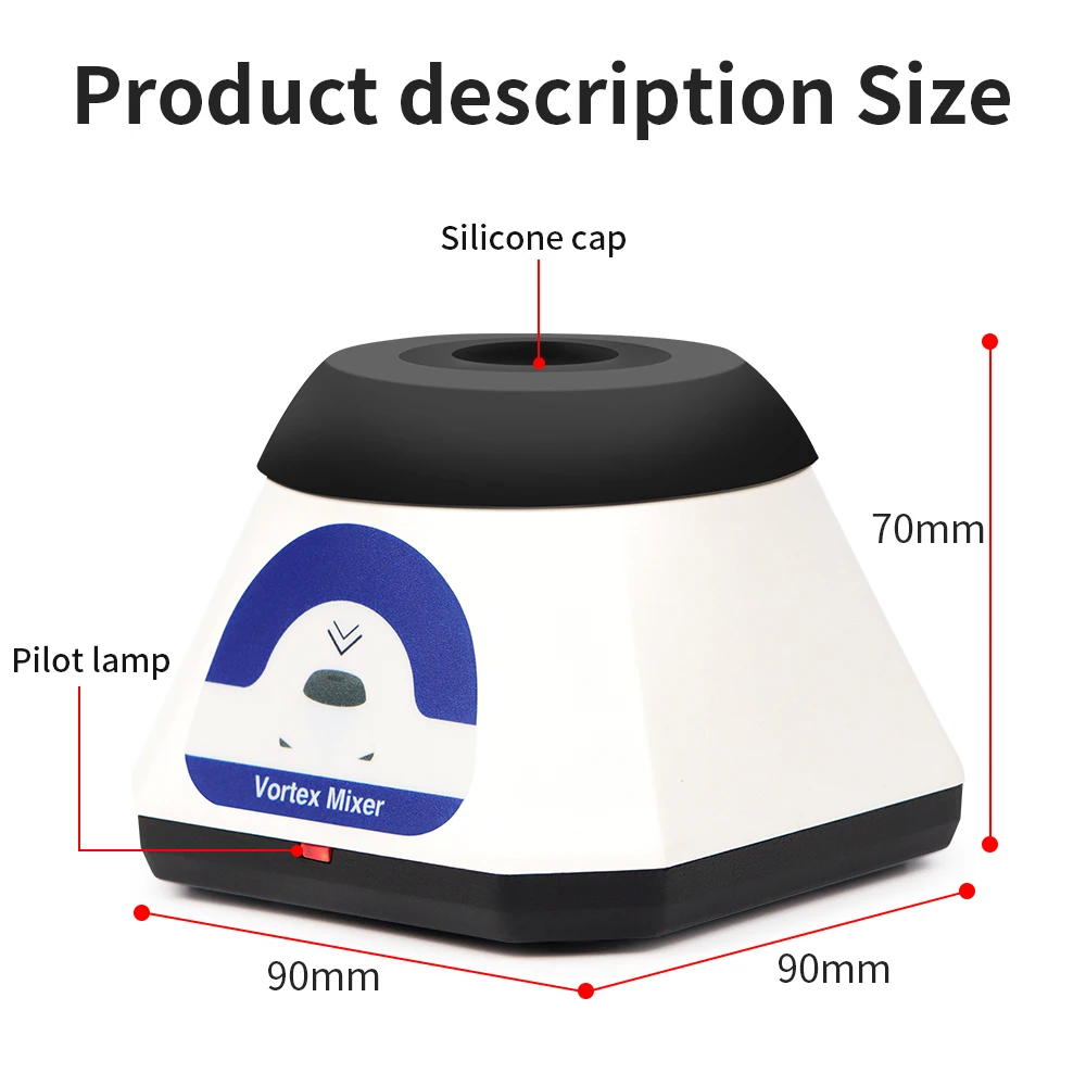 Laboratorio Mini Vortex Mixer 3500 giri/min Frullatore elettronico Inchiostro per tatuaggi Unghie Smalto Vortex Shaker Mixer eccentrico a spirale di alta qualità