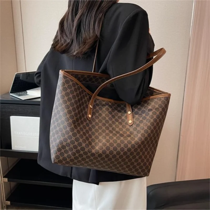 High End Fashion Versatile Simple Printed Women Handbag New Daily Fashion Shoulder Bag Large Capacity Handbag