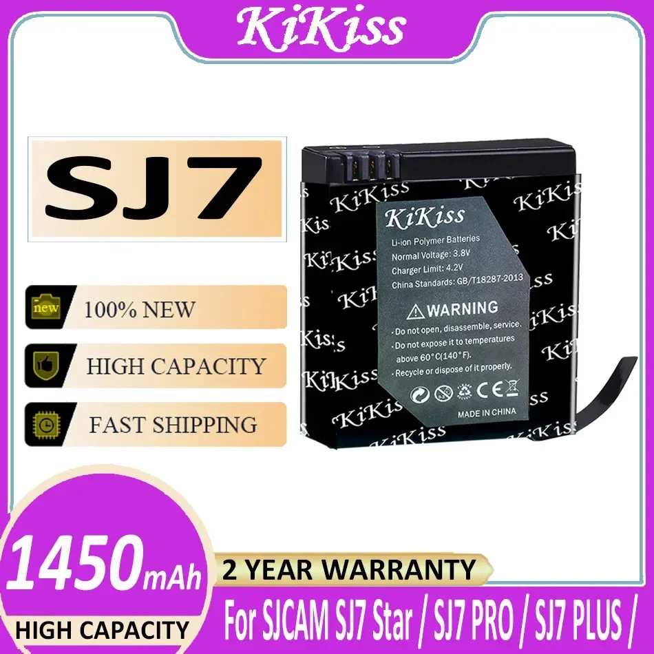 Аккумулятор KiKiss SJ4000 SJ5000 SJ5000X M10 M20 SJ7 SJ8 SJ9 SJ10 для экшн-камеры SJCAM M20 / M20 AIR EN H9 H3 H8 PRO SJ8 PRO