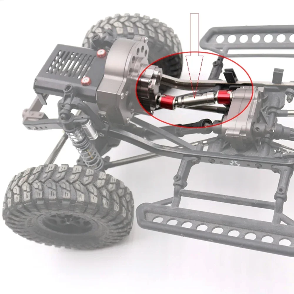 1PCS โลหะ CVD ไดรฟ์เพลา 105-133 มม.สําหรับ 1/10 RC Rock Crawler Axial SCX10 90046