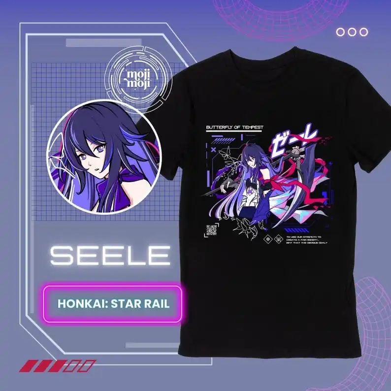 Camiseta Seele Honkai Star Rail Honkai: camiseta Star Rail Seele Merch Seele HSR Fan Art Gamer Shirt